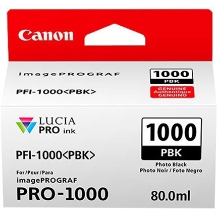 Canon PFI-1000pbk (0546C001) tinta negro foto original