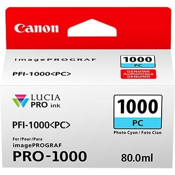 Canon PFI-1000pc (0550C001) tinta cian foto original