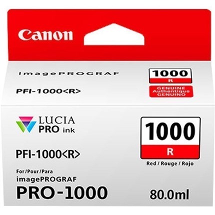 Canon PFI-1000r (0554C001) tinta rojo original