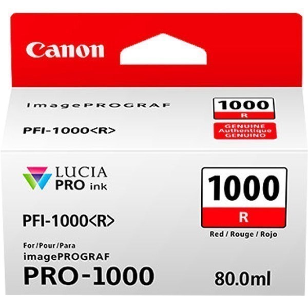 Canon PFI-1000r (0554C001) tinta rojo original