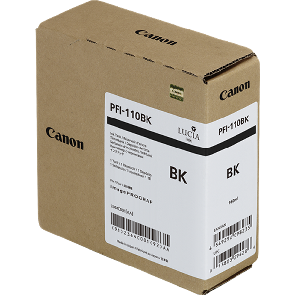 Canon PFI-110bk - 2364C001 tinta negro original