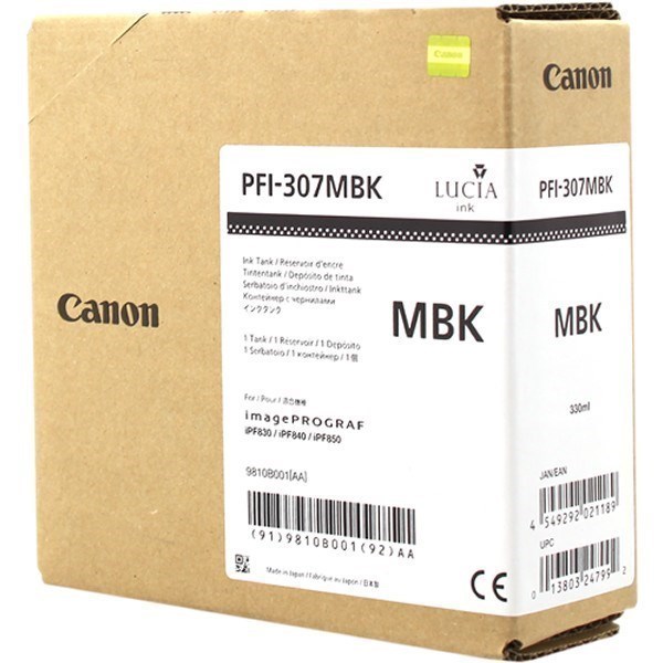 Canon PFI-307mbk (9810B001) tinta negro mate original