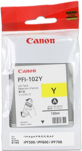 Canon PFI102 Amarillo Cartucho de Tinta Original - 0898B001