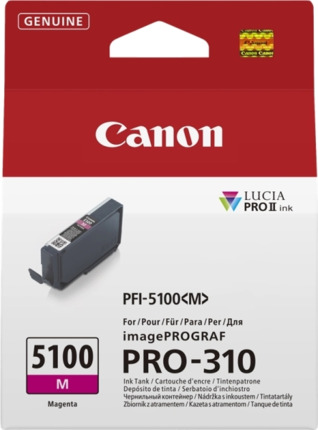 Canon PFI5100 Magenta Cartucho de Tinta Original - PFI5100M/6954C001