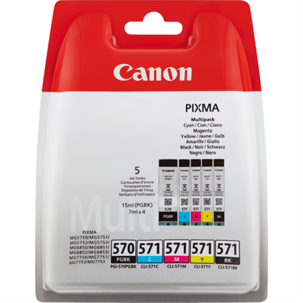 Canon PGI-570 + CLI-571 - 0372C004 multipack pgbk, c, m, y, bk original