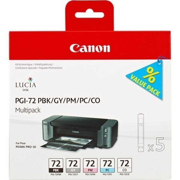 Canon PGI-72multi1 (6403B007) PBK +GY +PM +PC +CO original