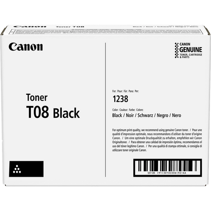 Canon toner negro T08 3010C006 ~11000 pag original