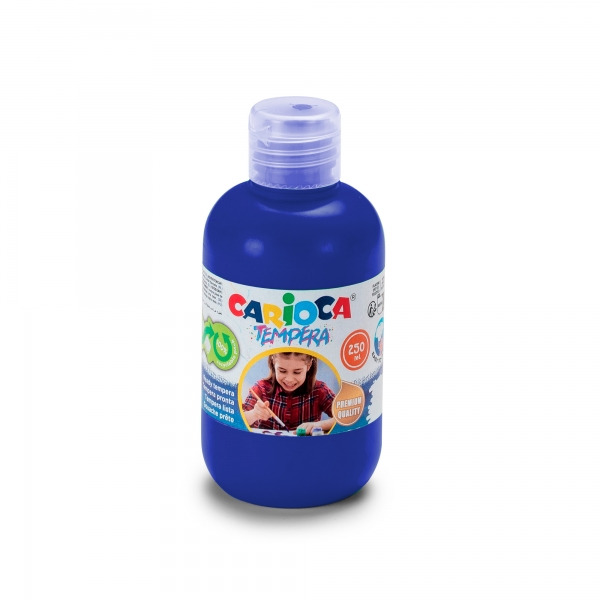 Carioca Botella de Tempera - 250ml - Colores Superlavables - Faciles de Mezclar - Aplicable en Materiales Porosos - Alta Opacida