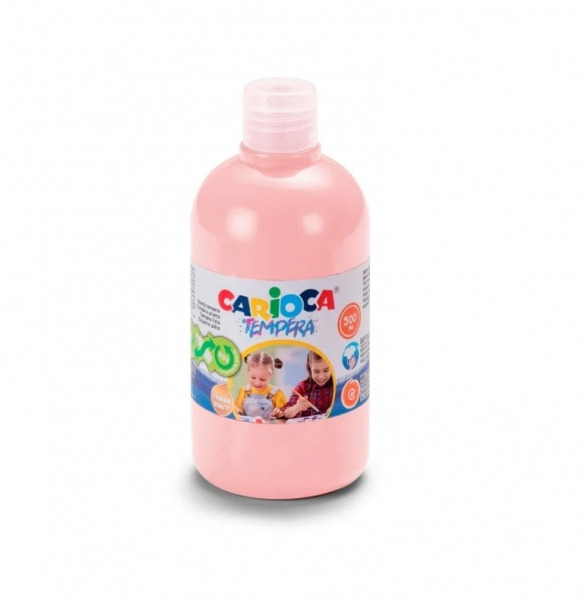 Carioca Botella de Tempera - 500ml - Colores Superlavables - Faciles de Mezclar - Aplicable en Materiales Porosos - Alta Opacida