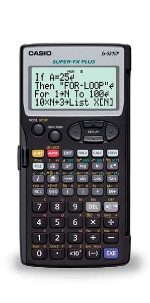 Casio FX-5800PLUS Calculadora Programable de Sobremesa - Pantalla de 4 Lineas - 664 Funciones - 26 Memorias - 128 Formulas Almac