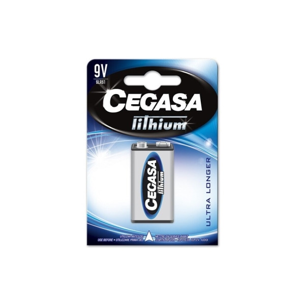Cegasa Lithium Pack de 1 Pila de Litio 6LR61 9V
