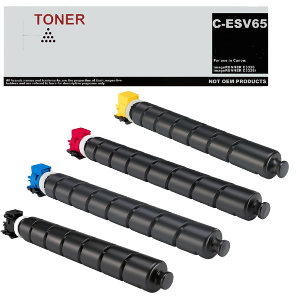 CEXV65 C-EXV65 5761C001 5762C001 5763C001 5764C001 pack 4 toner multicolor compatible con Canon imageRUNNER C3326, imageRUNNER C