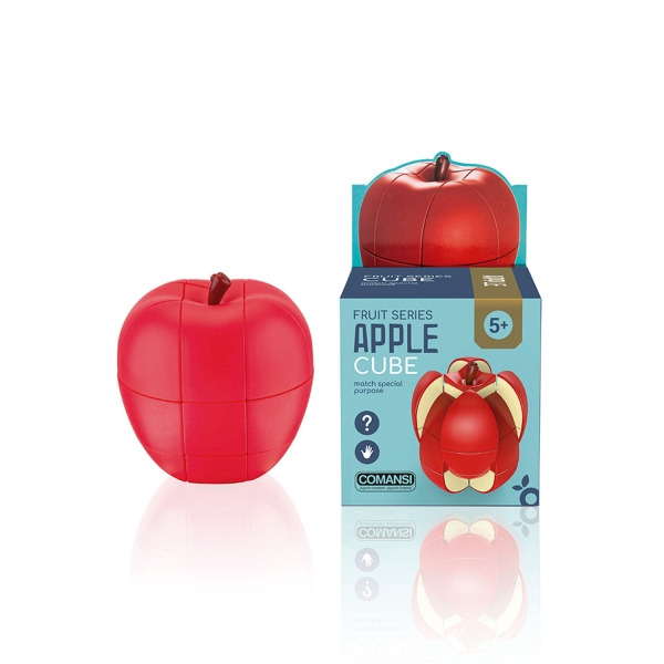 Comansi Fruitcube Rompecabezas ManzanaÂ - Puzzle Rompecabeza - Inspirado en Fruta - Juego de LÃ³gica - Juego Educativo