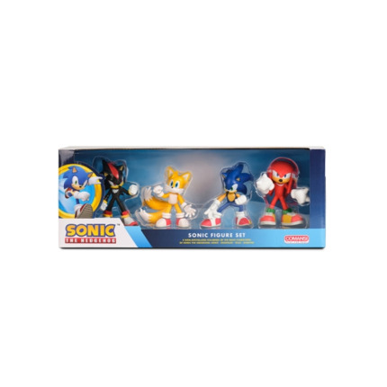 Comansi Set Sonic ClÃ¡sico 4 FigurasÂ Â - Sonic, Tails, Knuckles, Shadow - Coleccionable - Regalo Gamer
