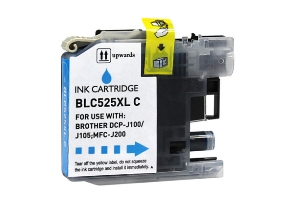 Compatible Brother LC525XL tinta cian - Reemplaza LC525XLC