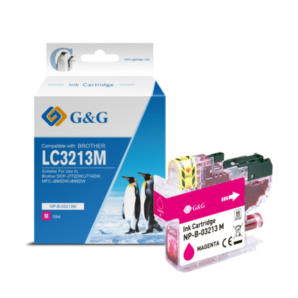 Compatible G&G Brother LC3213/LC3211 V4 tinta magenta - Reemplaza LC3213M/LC3211M