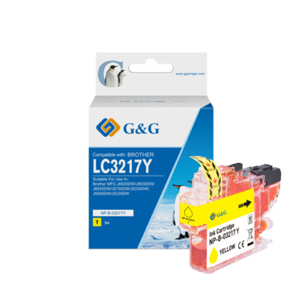 Compatible G&G Brother LC3217 V4 tinta amarillo - Reemplaza LC3217Y