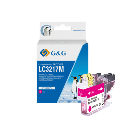Compatible G&G Brother LC3217 V4 tinta magenta - Reemplaza LC3217M