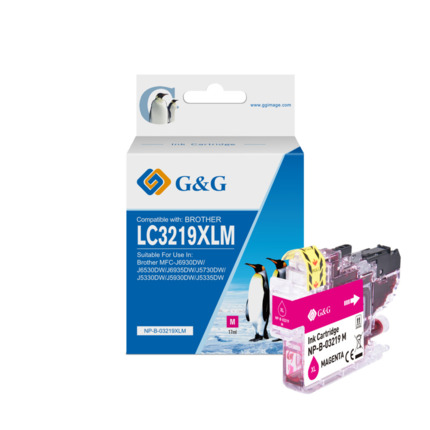 Compatible G&G Brother LC3219XL V4 tinta magenta - Reemplaza LC3219XLM
