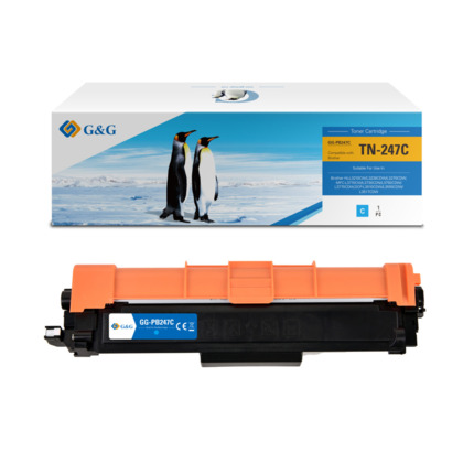 Compatible G&G Brother TN247/TN243 toner cian - Reemplaza TN247C/TN243C