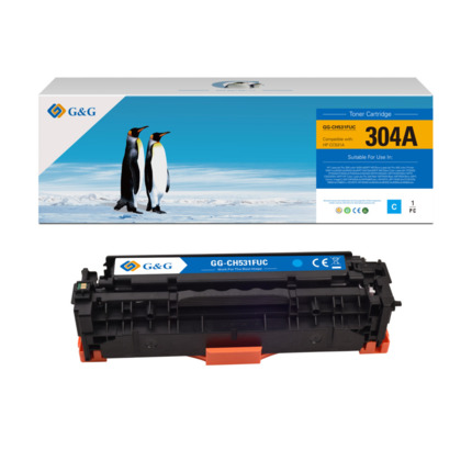 Compatible G&G Canon 718 toner cian - Reemplaza 2661B002