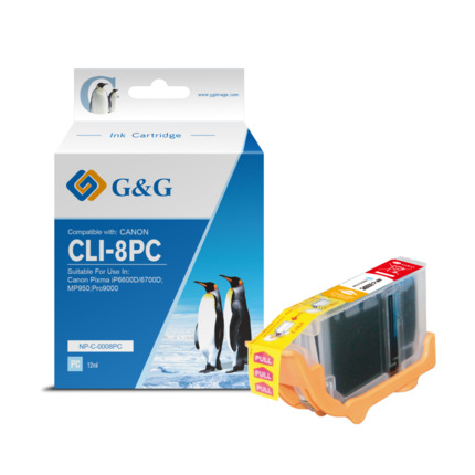 Compatible G&G Canon CLI8 cian photo tinta - Reemplaza 0624B001