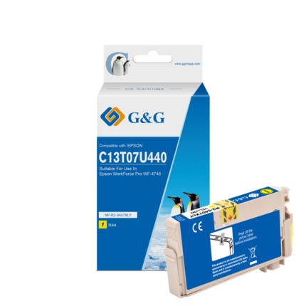 Compatible G&G Epson 407 tinta amarillo - Reemplaza C13T07U440