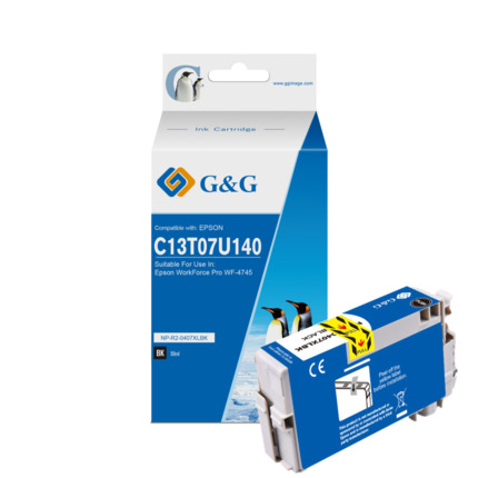 Compatible G&G Epson 407 tinta negro - Reemplaza C13T07U140