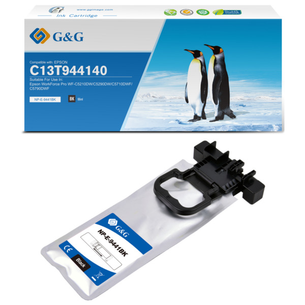 Compatible G&G Epson T9441 Negro Cartucho de Tinta Pigmentada Generico - Reemplaza C13T944140