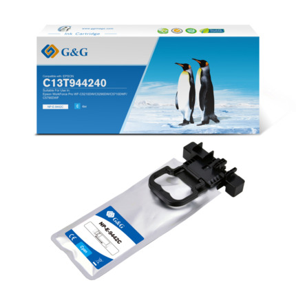 Compatible G&G Epson T9442 tinta cian pigmentada - Reemplaza C13T944240