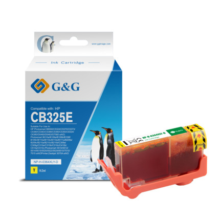 Compatible G&G HP 364XL V2 tinta amarillo - Reemplaza CB325EE/CB320EE