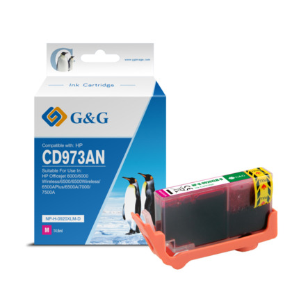 Compatible G&G HP 920XL V2 tinta magenta - Reemplaza CD973AE