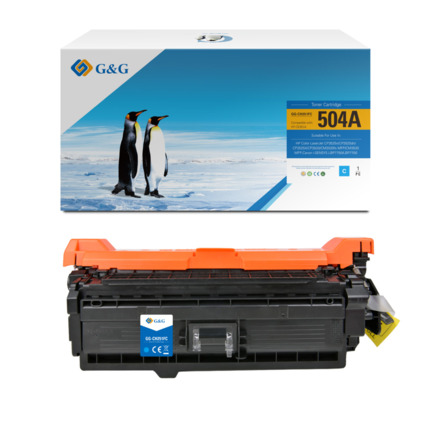 Compatible G&G HP CE251A toner cian - Reemplaza 504A