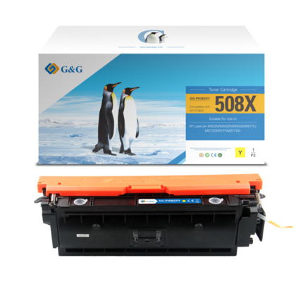 Compatible G&G HP CF362X toner amarillo - Reemplaza 508X