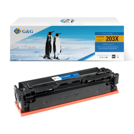 Compatible G&G HP CF540X/CF540A/CF400X/CF400A toner negro - Reemplaza 203X/203A/201X/201A
