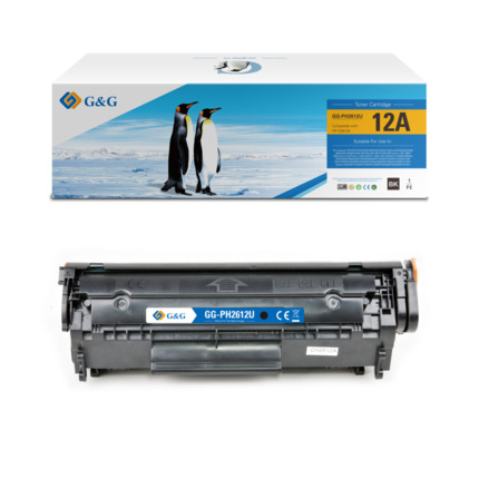 Compatible G&G HP Q2612A toner negro - Reemplaza 12A