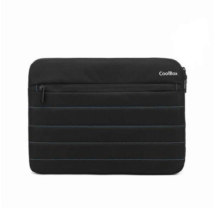 CoolBox Funda para Tablet/Netbook/Portatil hasta 13" - Acolchado - Tejido Impermeable - Cierre de Cremallera - Color Negro