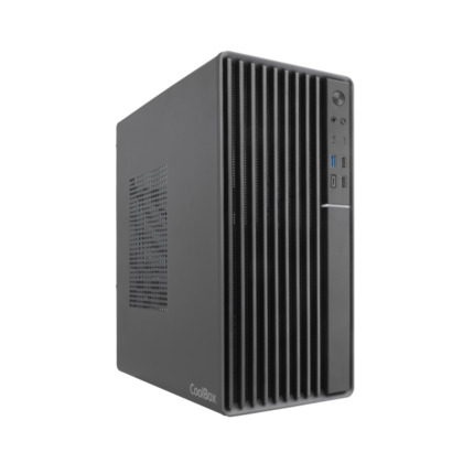 Coolbox M840 Caja Torre MicroATX - TamaÃ±o Disco Soportado 3.5", 2.5" - USB-A 2.0, USB-A 3.2 Gen1, USB-C 3.2 Gen1 y Audio HD - Color Negro