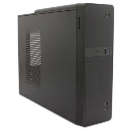 CoolBox T310 Slim Caja Torre Micro ATX, Mini ITX - TamaÃ±o HDD 2.5", 3.5" - USB-2.0, USB 3.0, USB-C - Fuente de Alimentacion 500W - Color Negro