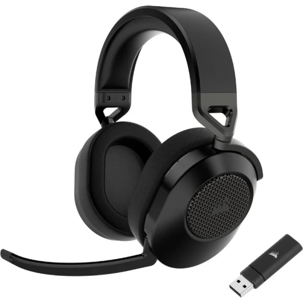 Corsair HS65 Wireless V2 Auriculares Gaming Inalambricos con Microfono - Conectividad Bluetooth 5.4 e Inalmabrica 2.4Ghz - Sonid