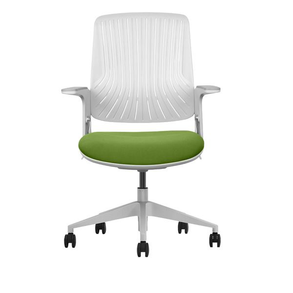 Cromad Senior SE1800 Silla de Oficina - Altura Ajustable con Elevador de Gas de Grado 4 - Respaldo de Material Antibacteriano El