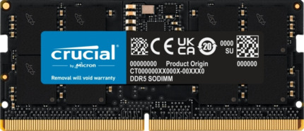 Crucial Memoria RAM DDR5 16GB 4800MHz CL40 SODIMM