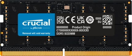 Crucial Memoria RAM DDR5 32GB 4800MHz CL40 SODIMM