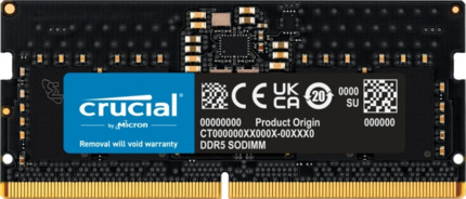 Crucial Memoria RAM DDR5 8GB 4800MHz CL40 SODIMM