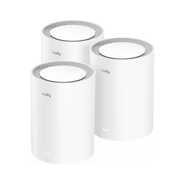 Cudy AX3000 Pack de 3 Sistemas WiFi 6 Mesh AX3000 2.5G Dual Band - Admite Ancho de Banda de 20/40/80/160MHz - 1x Puerto LAN 10/1