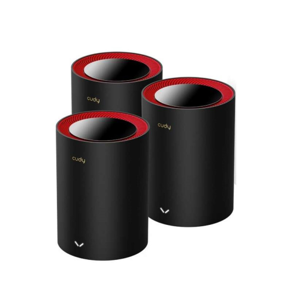 Cudy AX3000 Pack de 3 Sistemas WiFi 6 Mesh AX3000 2.5G Dual Band - Admite Ancho de Banda de 20/40/80/160MHz - 1x Puerto LAN 10/1