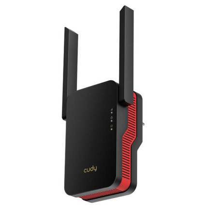 Cudy RE3000 Extensor de Rango AX3000 WiFi 6 Doble Banda - Hasta 2402Mbps - Boton WPS - 2 Antenas Externas + 1 Interna - Compatible con OFDMA, Beamforming y MU-MIMO