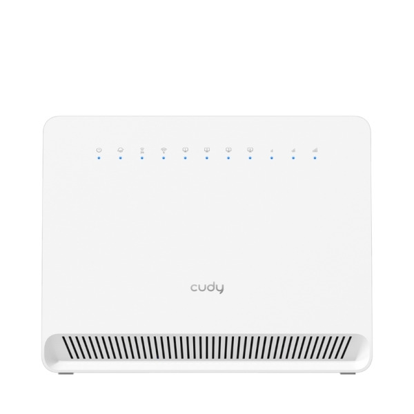 Cudy Router Gigabit WiFi 4G LTE Cat 6 AC1200 - Velocidad hasta 1000Mbps - 4 Puertos - Antenas Internas - 1 Ranura Nano SIM - Cat
