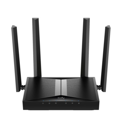 Cudy Router WiFi 7 2.5G Dual Band BE3600 - Velocidad hasta 1000Mbps - 4 Puertos - 4 Antenas Fijas de 5dBi - Tecnologia MU-MIMO - Color Negro