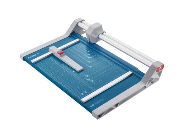 Dahle 550 Cizalla Profesional de Rodillo Formato A4 - Capacidad 20 Hojas - Cuchilla Circular Autoafilable de Acero - Dos Topes A